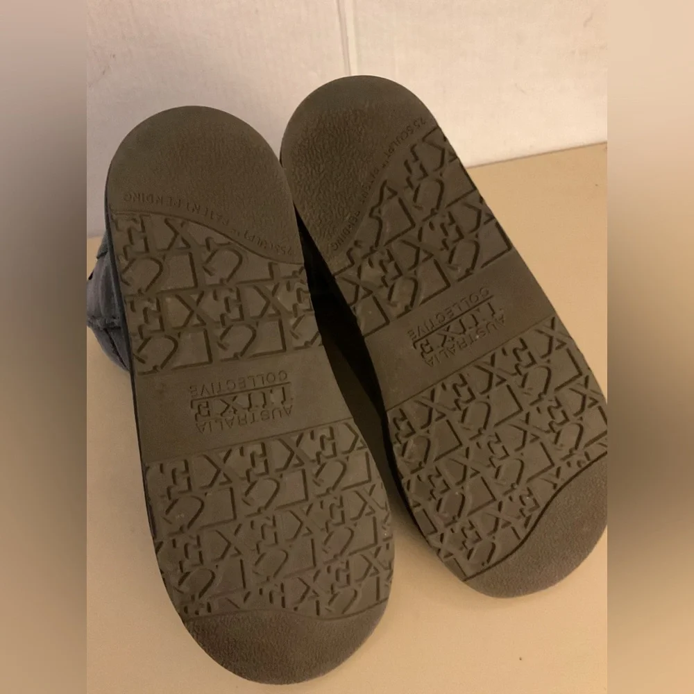 Australia Luxe Collective women gray suede dita short boots size 8 - Picture 7 of 10